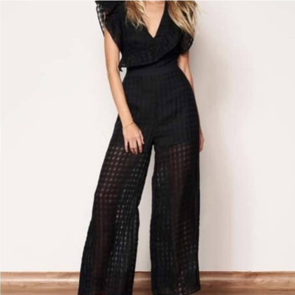 Steve May Couter Black Jumpsuit